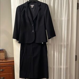 Ann Taylor Black Women's Blazer and Skirt Set
